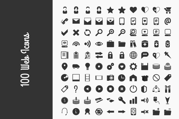 100 Web Icons