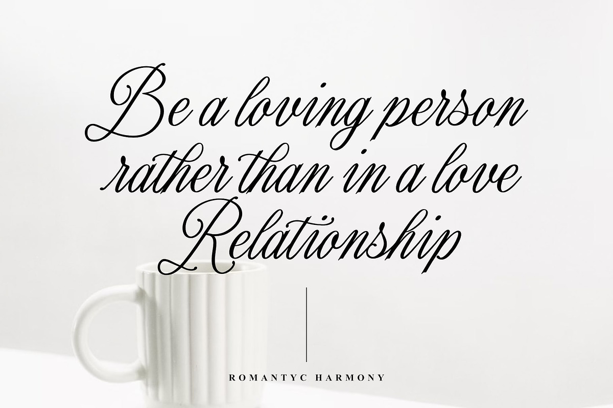 Romantyc Harmony, a Script Font by Damarletter (Photo 5 of 8)