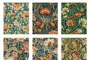 Seamless pattern with flowers, an Illustration by Pundateam (Thumbnail 4 of 5)