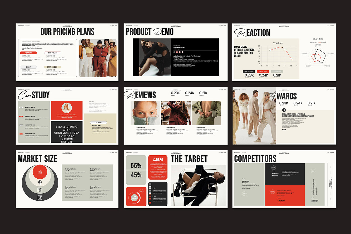 Pitch Deck Presentation Template, a Presentation Template by Aura Agency (Photo 9 of 11)