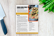 Color Block Printable Recipe Bundle, a Flyer Template by Helen Thompson Design (Thumbnail 5 of 6)
