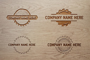 Wood/Saw Logo Bundle. Vector/Mock-Up, a Branding & Logo Template by Multiple (Thumbnail 1 of 5)