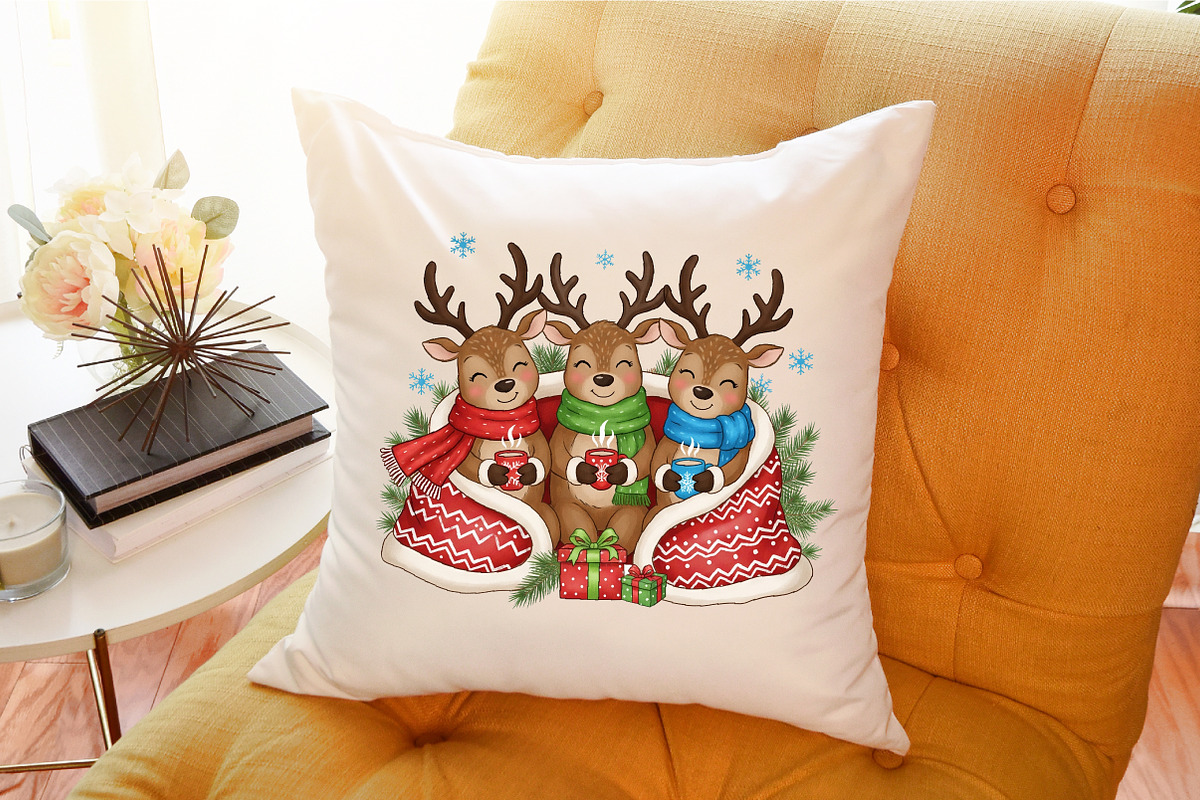 Merry Christmas Reindeer PNG Sublima, an Illustration by Sublimation Artist (Photo 9 of 9)