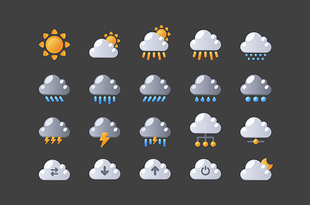 Weather Cloud Icons