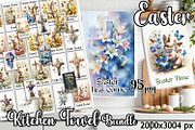 Happy Easter Kitchen Towel BUNDLE, a Seasonal Illustration by ElenazlataArt (Thumbnail 5 of 5)
