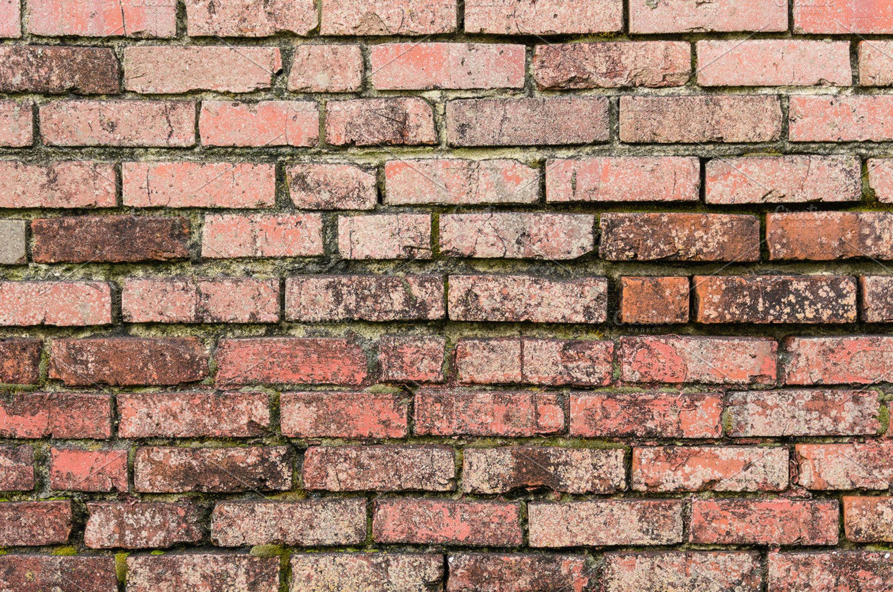 Weathered brick wall for background stock photo containing abstract and