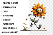 Sunflower Summer Clipart, an Illustration by SinaCreation (Thumbnail 3 of 9)