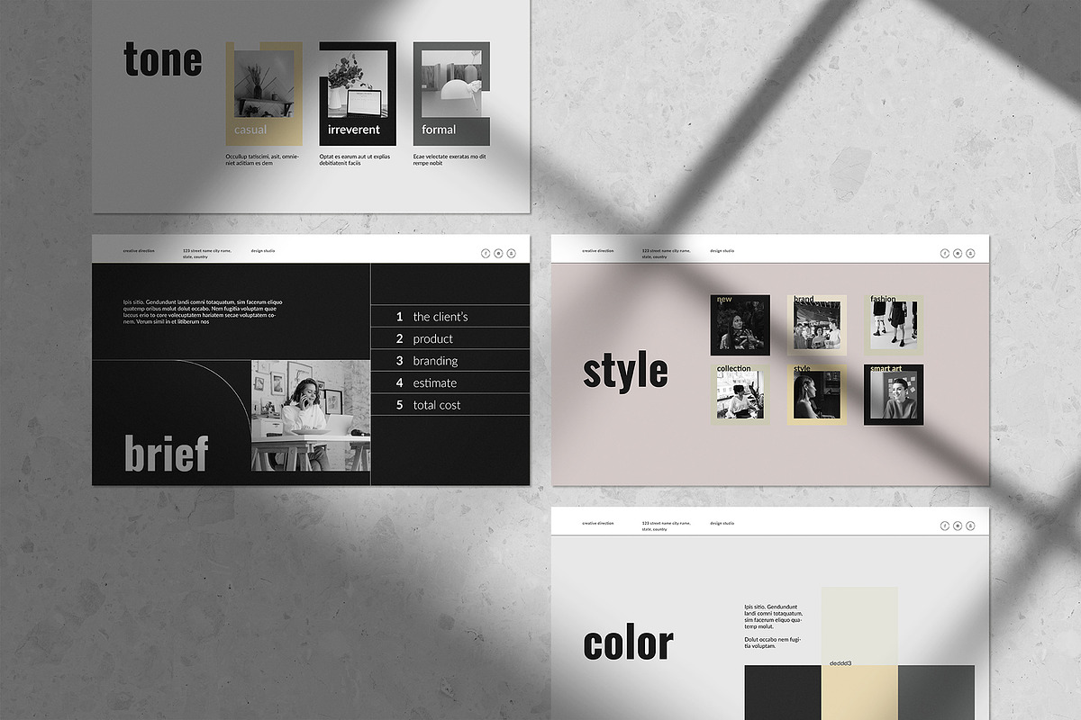 Creative Direction Template, a Presentation Template by WhiteGraphic (Photo 5 of 7)
