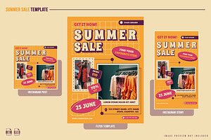 Summer Fashion Sale Template, a Print Template by NOX Labs