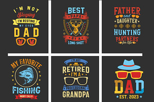 Father's Day T-Shirt Design Bundle, a Graphic by Amazin_art