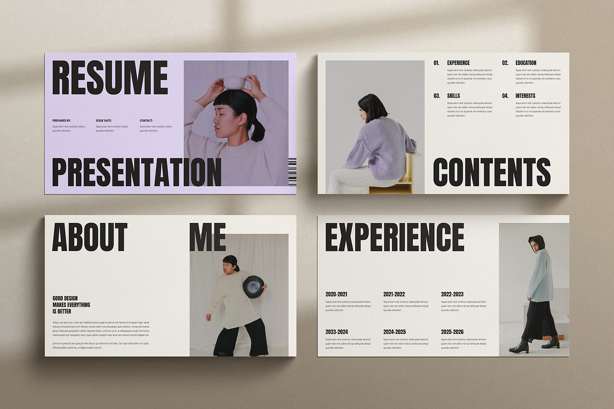 CV Presentation Template Design, a Presentation Template by TemplatesForest