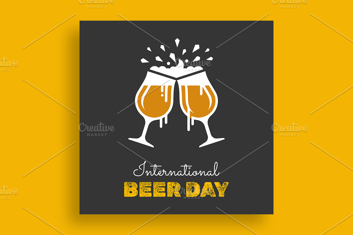 International Beer Day Banner, a Social Media Template by nandinigraphics (Photo 1 of 3)