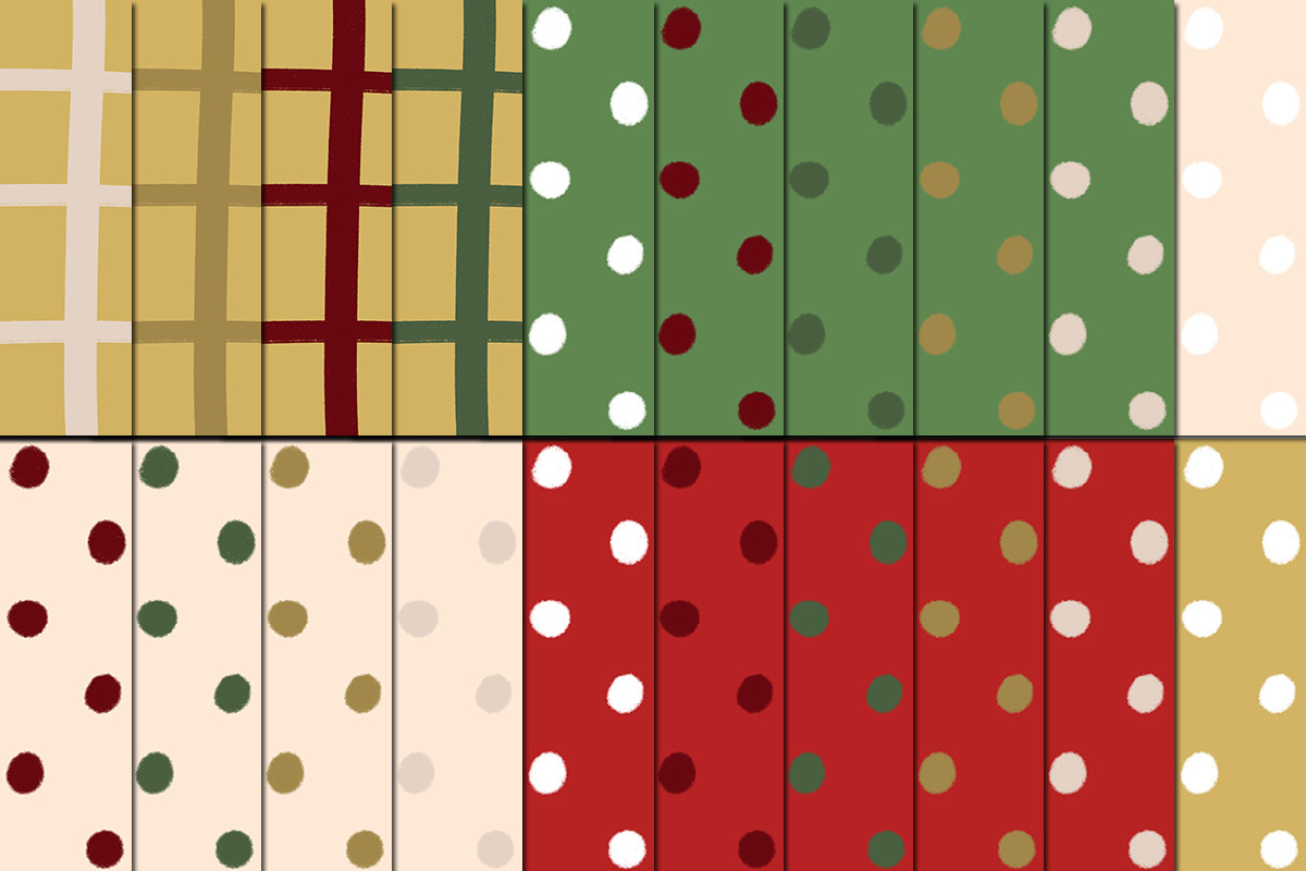 Christmas Pattern Bundle Background, a Pattern Graphic by tchastudio (Photo 6 of 13)