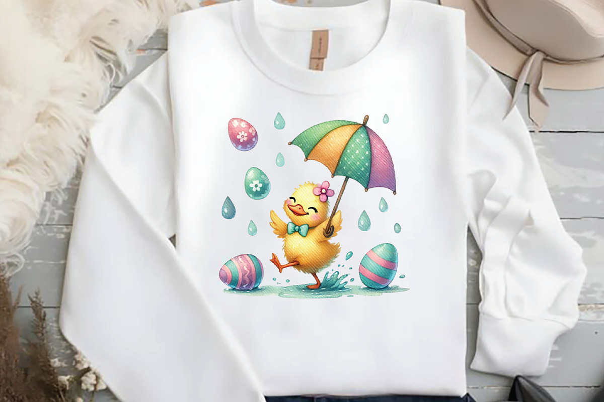 Vintage Easter Duck Sublimation PNG, an Illustration by DreamCafeArt (Photo 4 of 5)