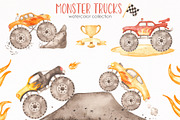 Transport bundle partIII watercolor, a Decorative Illustration by Marina Ermakova (Thumbnail 9 of 29)