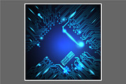 -50% Circuit boards backgrounds set, a Background Graphic by frost_newt (Thumbnail 6 of 11)