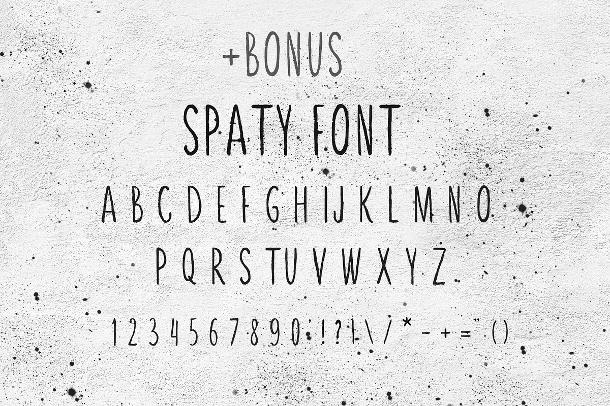 Spacef Font + Bonus: Font & Patterns preview 7