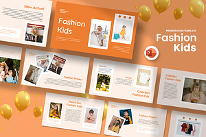 Fashion Kids - PowerPoint Template, a Presentation Template by QR Design Studio