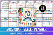2027 Craft Seller Planner | Business, a Stationery Template by Mustafiz (Thumbnail 1 of 4)