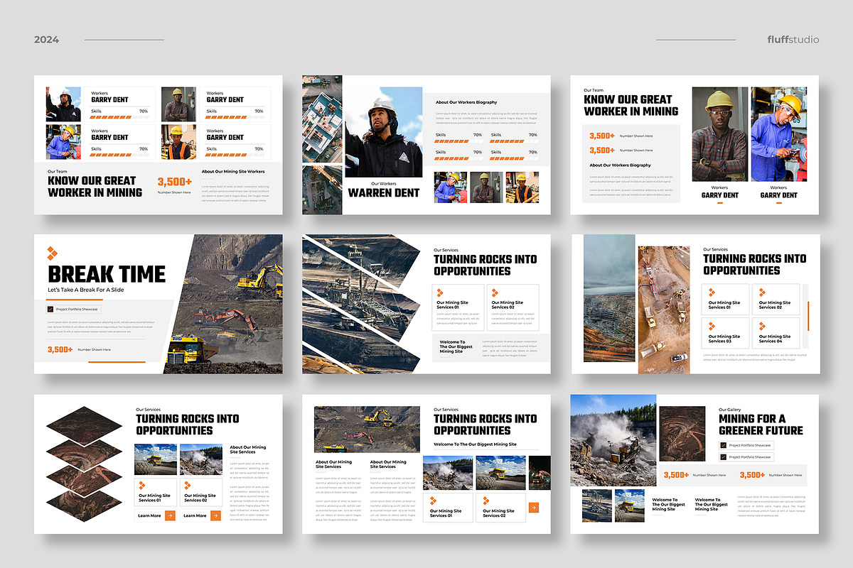 Mining Industry Google Slides, a Presentation Template by fluffstudio (Photo 3 of 4)
