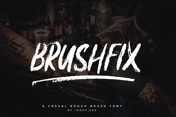 Brushfix Font preview 8