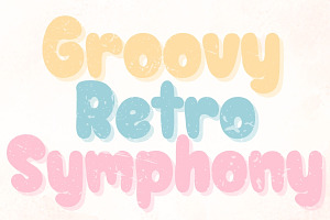 Groovy Retro Symphony - Handwritten