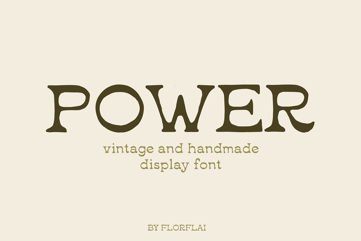 Power, a Handwritten Font by Florflai (Photo 1 of 3)