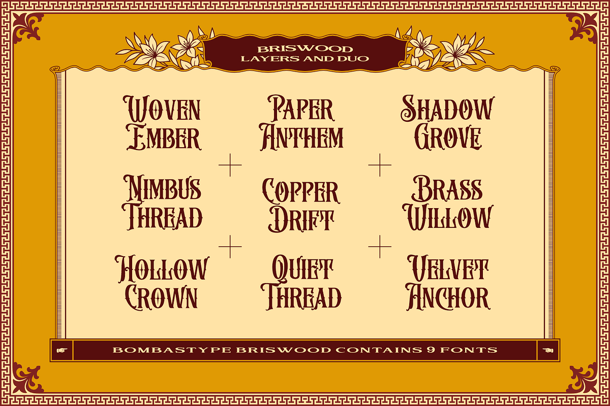 Briswood - Layered Fonts, a Serif Font by Bombastype (Photo 7 of 9)