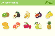 Fruit Vector Icons, an Icon by Jisun Park (Thumbnail 2 of 2)