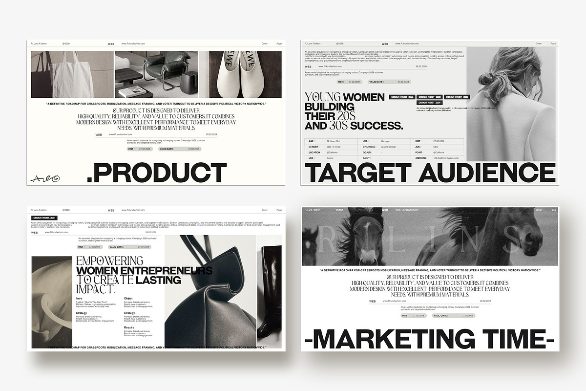 Brief Campaign '2028 Presentation, a Presentation Template by GoldenPixelStudio (Photo 8 of 10)