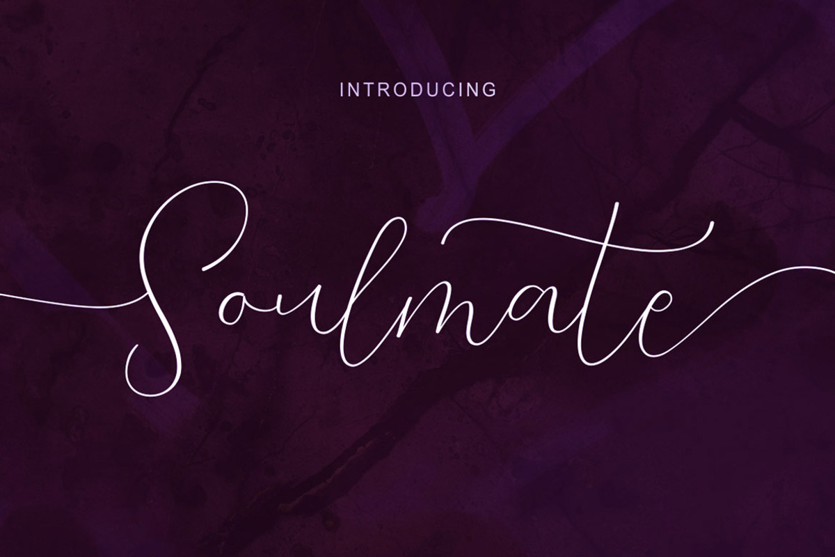 Soulmate Script Font preview 4