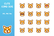 Cute Corgi Dog Emoticon, an Icon by yellowline (Thumbnail 1 of 3)