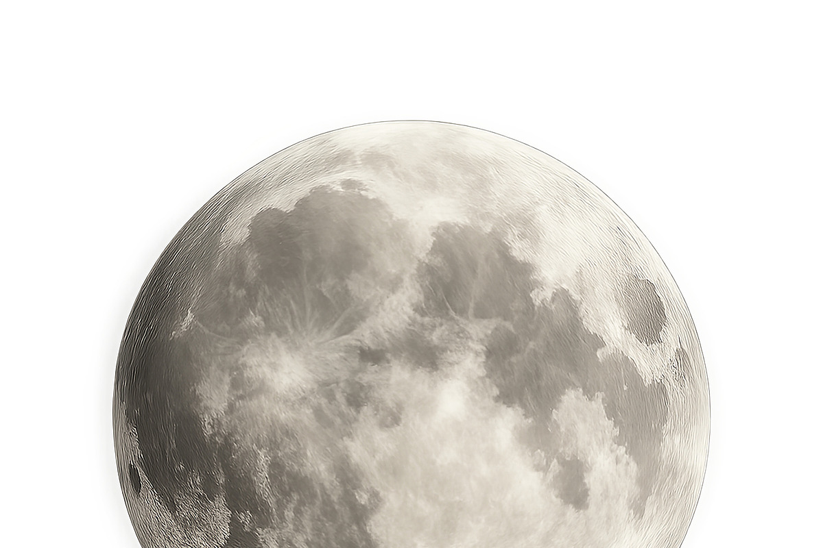 Moon image isolated on transparent b, an Illustration by Dvoevnore photos