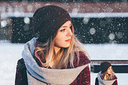30 Snow and Bokeh Photo Overlays preview 5