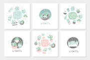 Sweet succulent & cacti collection♥️, a Decorative Illustration by Artnis (Thumbnail 6 of 11)