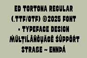 ED Tortona - Display font, a Sans Serif Font by Emyself Design (Thumbnail 9 of 10)