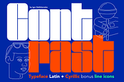 Contrast Font + Extras, a Sans Serif Font by Renko (Thumbnail 1 of 17)