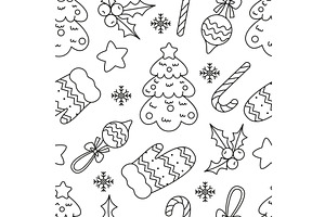 New Year Coloring Background