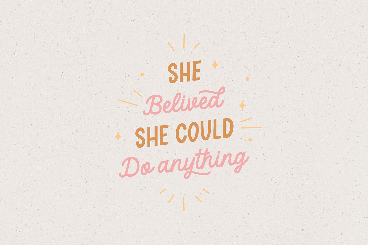 Delightful Monoline Font Duo, a Handwritten Font by supfonts (Photo 4 of 10)