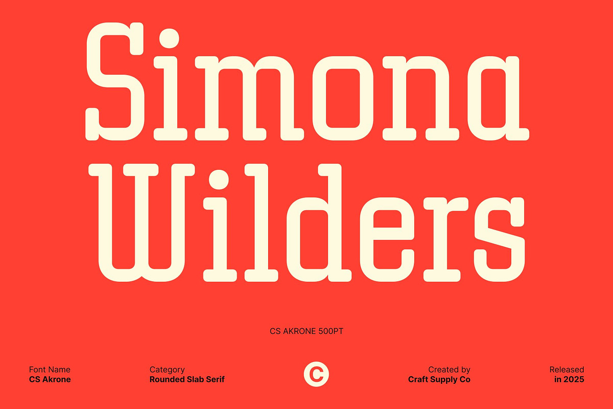 CS Akrone – Slab Serif Font, a Slab Serif Font by Craft Supply Co. (Photo 3 of 8)