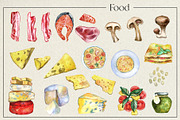Toscana & Italian Food, a Food Illustration by Onceli*art (Thumbnail 3 of 15)