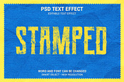 Grunge Rubber Stamp Text Effect, a Layer Style Add-On by bdrobin (Thumbnail 2 of 2)