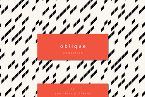 Oblique Seamless Patterns Set, a Pattern Graphic by Curly_Pat