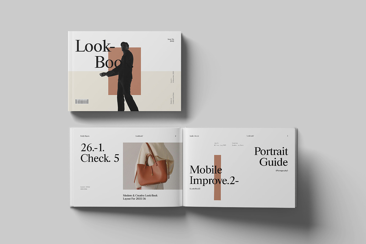 Minimalist Lookbook Landscape, a Magazine Template by DesignCrest (Photo 4 of 17)