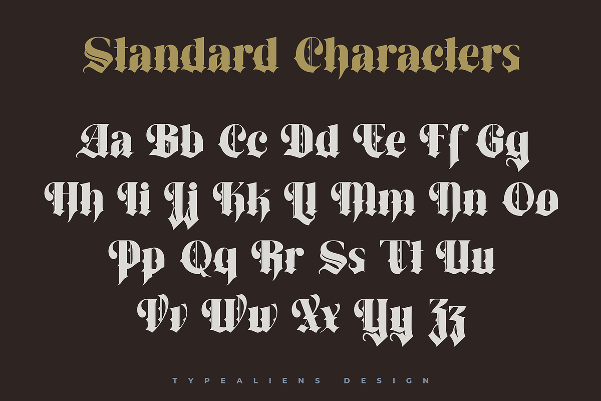Anestrals, a Blackletter Font by ilhamtaro (Photo 6 of 10)