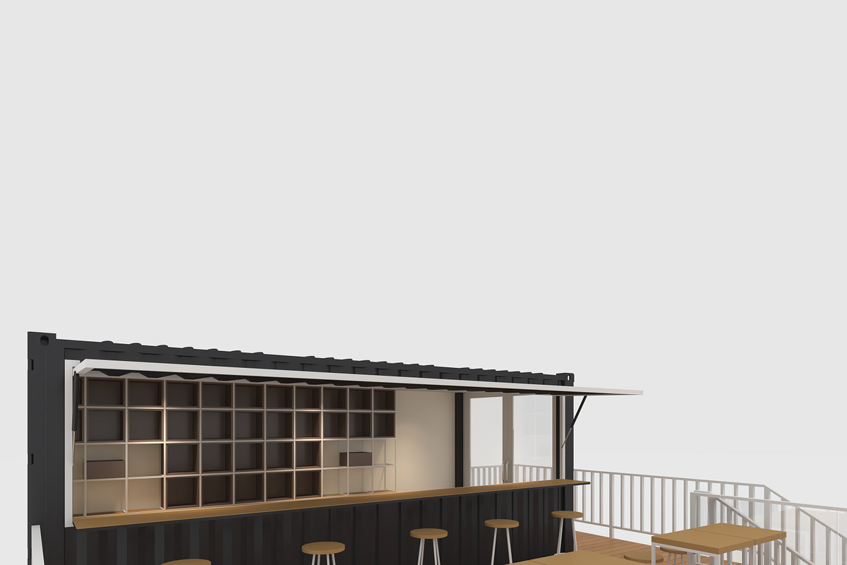 3D Model Container Cafe 7, an Architecture 3D Model by SR 3D Visual (Photo 13 of 24)