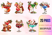 Whimsical Christmas Cocktail PNGs, a Decorative Illustration by Ink Gallery (Thumbnail 4 of 13)