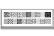 Geometric set of seamless black and, a Decorative Illustration by RODINA (Thumbnail 3 of 3)