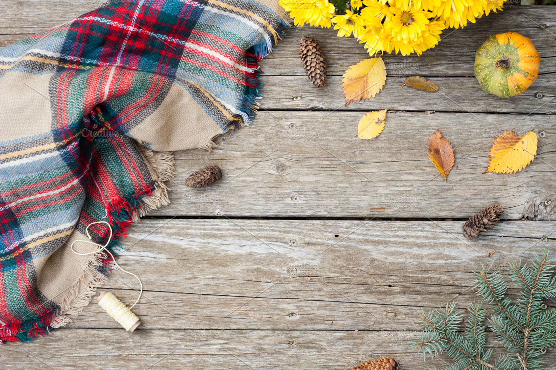 Fall Styled Flatlay, a Holiday Photo by Handmade Creative 