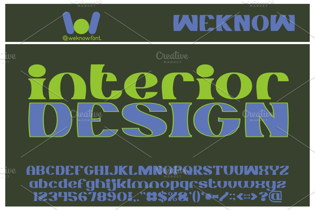 Monochrome font, a Font by weknow (Photo 4 of 5)
